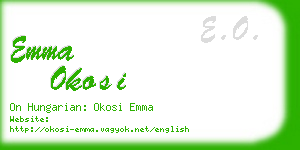 emma okosi business card